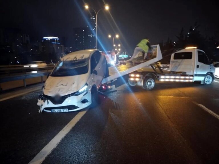 Ümraniye’de trafik kazası: 1 kişi yaralandı