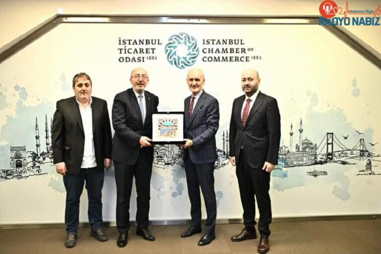 AK Parti Kütahya Vilayet Lideri Mustafa Önsay İstanbul Ticaret Odası Lideri Şekip Avdagiç’i ziyaret etti