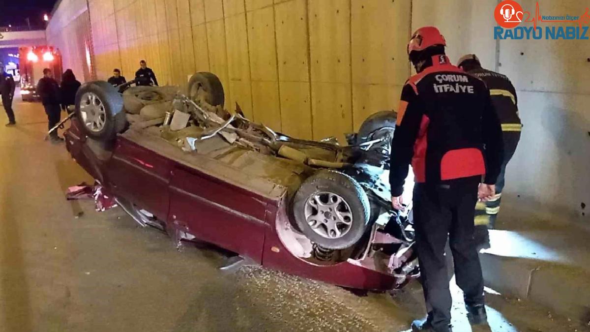 Çorum’da Kontrolden Çıkan Otomobil Takla Attı: 1 Çocuk Hayatını Kaybetti