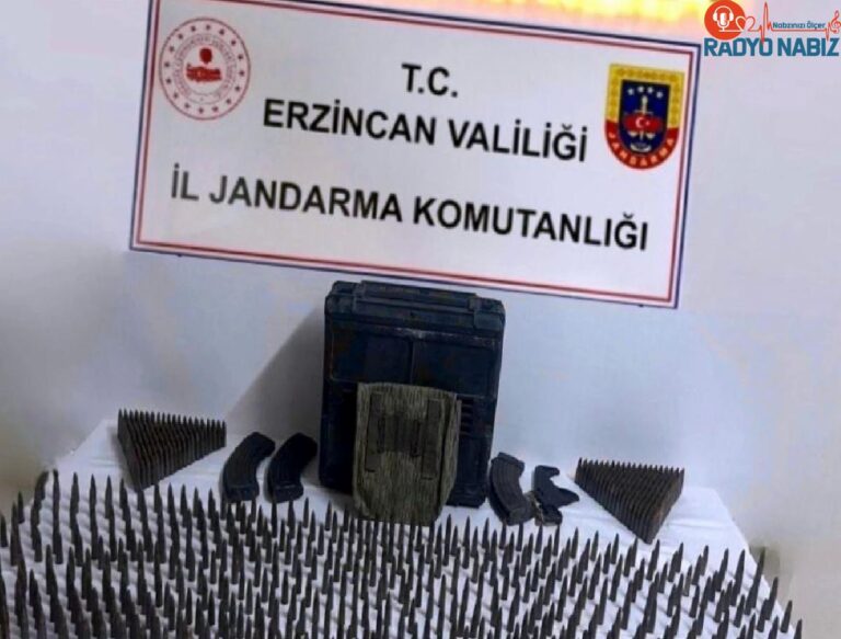 Erzincan’da Jandarma Operasyonunda Bin 96 Adet Kaleşnikof Mermisi Ele Geçirildi