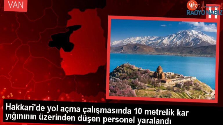 Hakkari’de çığ düşmesi sonucu Karayolları işçisi yaralandı