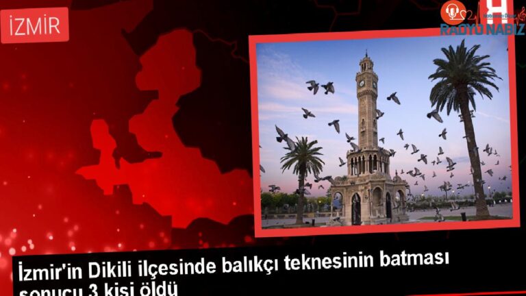 İzmir’de Balıkçı Teknesi Batması: 3 Kişi Hayatını Kaybetti, 2 Kişi Kayıp