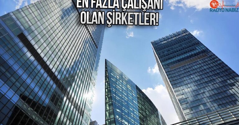 Türkiye’de en fazla çalışana sahip şirketler belli oldu!