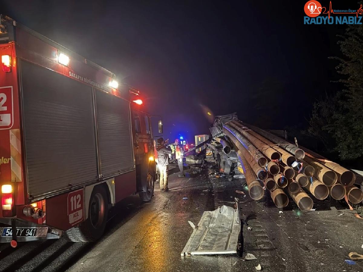 Anadolu Otoyolu’nda park halindeki tıra çarpan tırda 2 kişi öldü