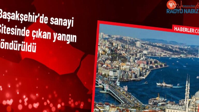 Başakşehir’de Sanayi Sitesinde Yangın Çıktı