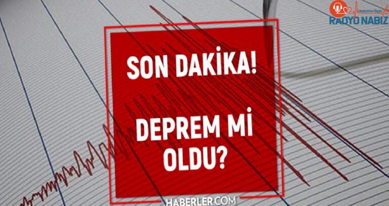 Dün gece sarsıntı oldu mu? İzmir’de, İstanbul’da, Ankara’da sarsıntı mi oldu? 4 Mayıs dün gece sarsıntı mi oldu?