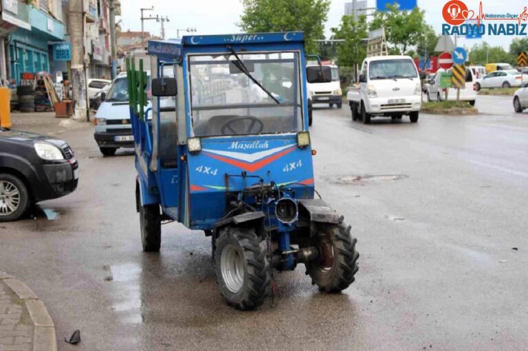 Samsun’da Hafif Ticari Araç Patpata Çarptı: 1 Yaralı