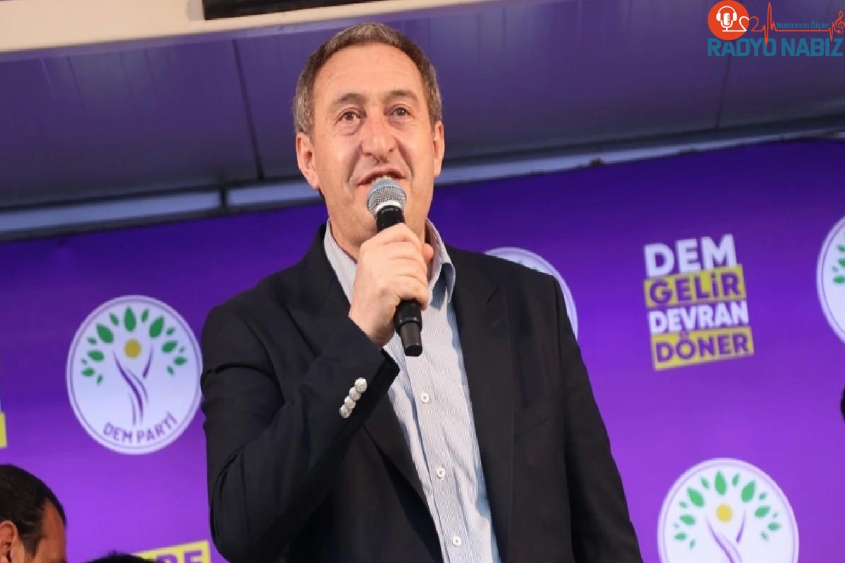 DEM Parti Eş Genel Lideri Tuncer Bakırhan, Siirt’te miting düzenledi