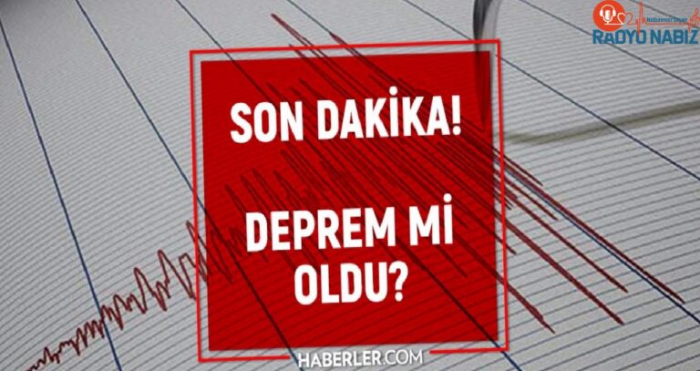 Dün gece sarsıntı oldu mu? İzmir’de, İstanbul’da, Ankara’da sarsıntı mi oldu? 13 Haziran dün gece zelzele mi oldu?