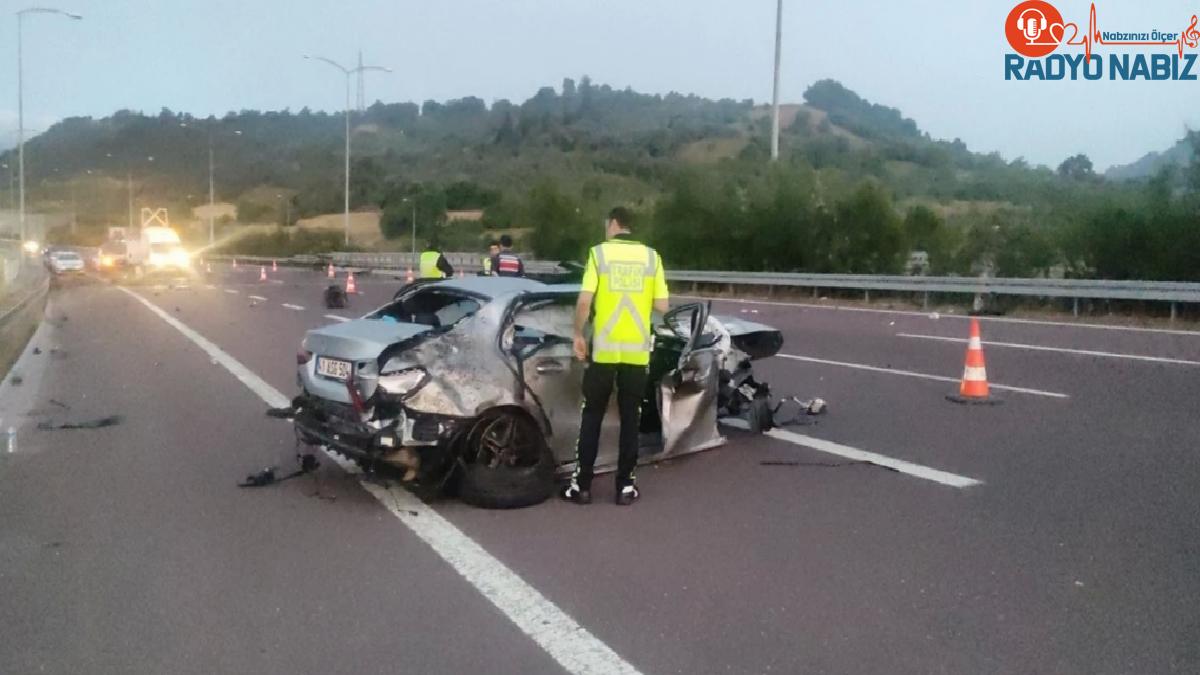 İstanbul-İzmir Otoyolu’nda vahim kaza: 2 meyyit, 6 yaralı