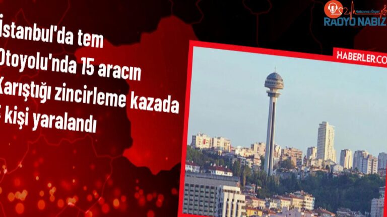 İstanbul’da TEM Otoyolu’nda Zincirleme Kaza: 5 Yaralı