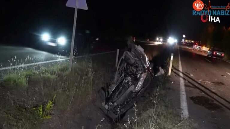 Kastamonu’da Kontrolden Çıkan Otomobil Takla Attı: 2 Yaralı