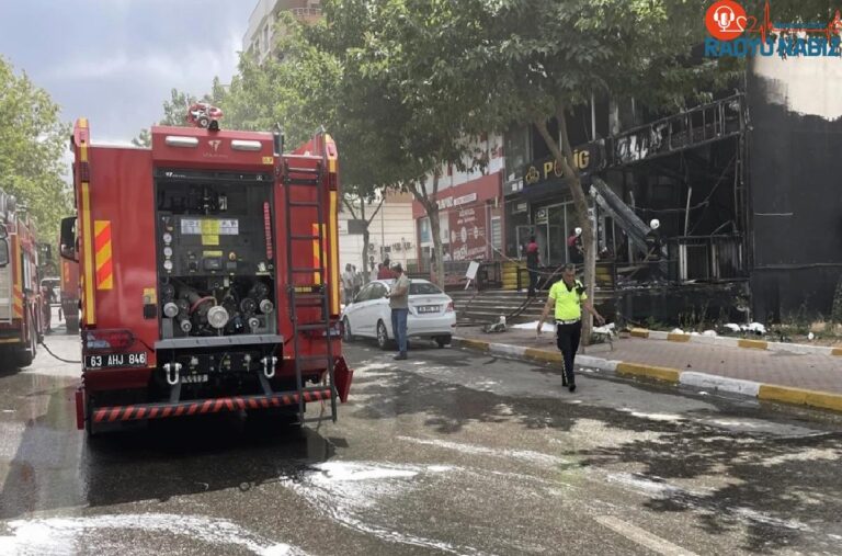 Şanlıurfa’da Atış Poligonunda Çıkan Yangın Söndürüldü