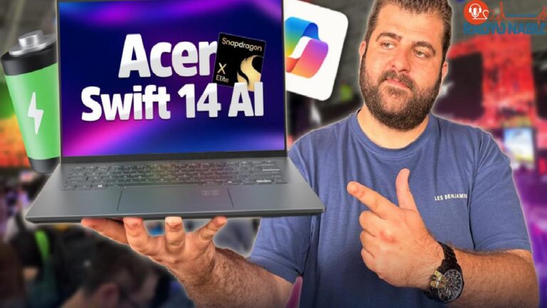 Snapdragon X Seçkine işlemcili Acer Swift 14 AI ön inceleme!