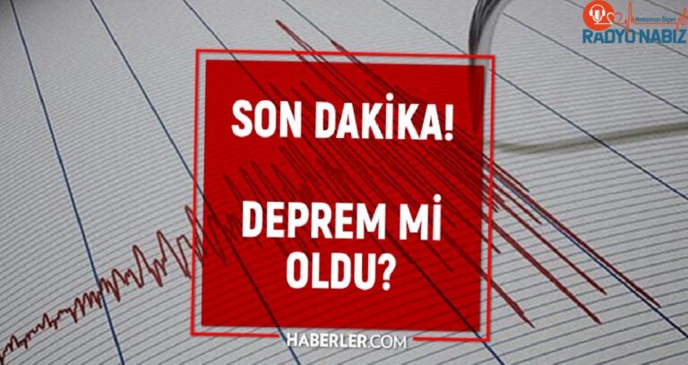 Son Depremler! Bugün İstanbul’da deprem mi oldu? 12 Haziran AFAD ve Kandilli deprem listesi! 12 Haziran Ankara’da, İzmir’de deprem mi oldu?