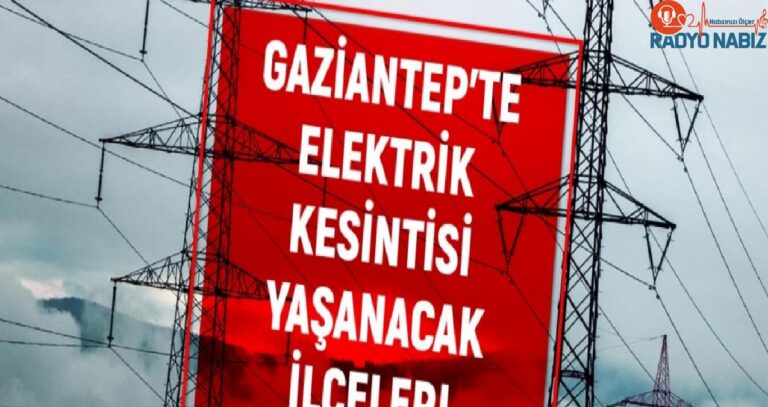 29 Haziran Gaziantep elektrik kesintisi! GÜNCEL KESİNTİLER Gaziantep’te elektrikler ne zaman gelecek? Gaziantep’te elektrik kesintisi!