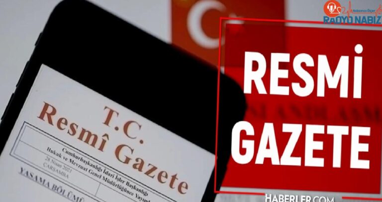 Resmi Gazete bugün (18 Temmuz) kararları neler? Resmi Gazete atama kararları 2024!