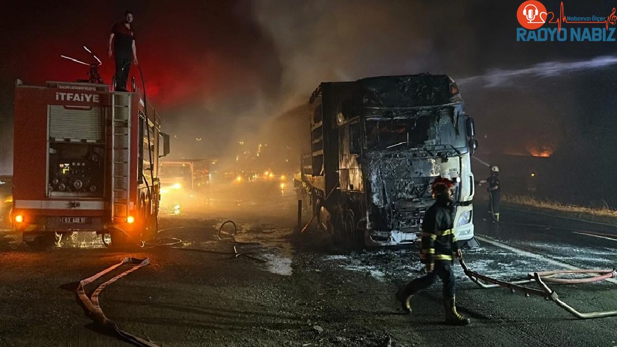 Şanlıurfa’da tır yangını söndürüldü