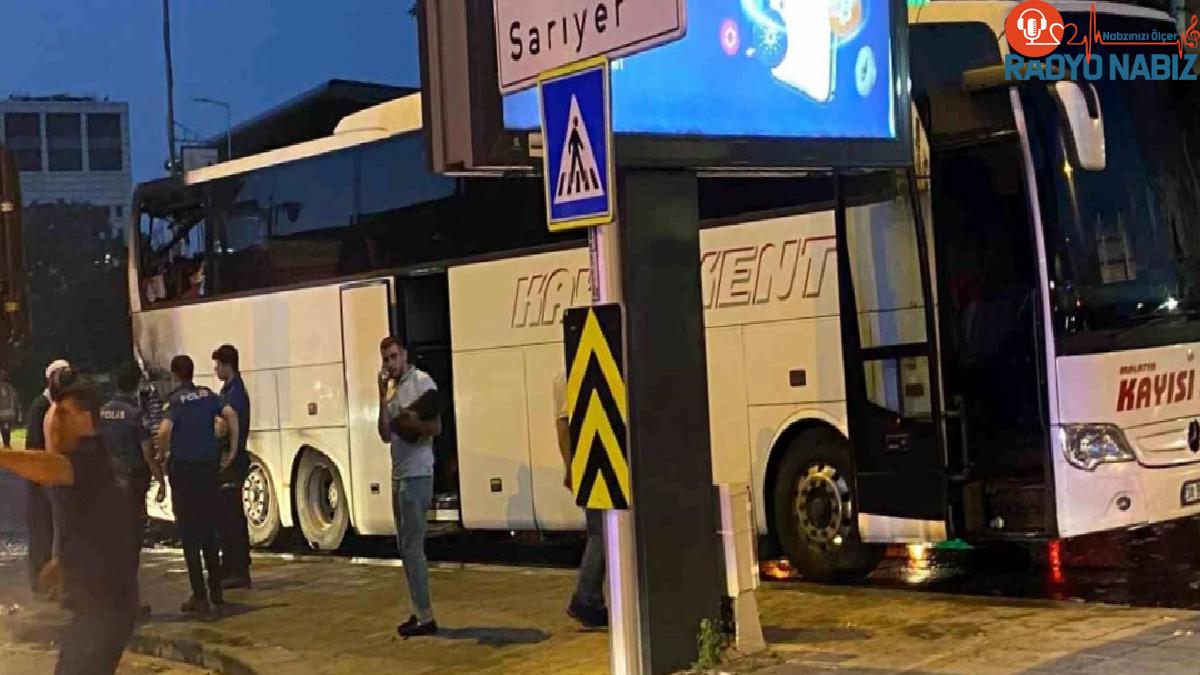 İstanbul Şişli’de Otobüste Yangın Çıktı